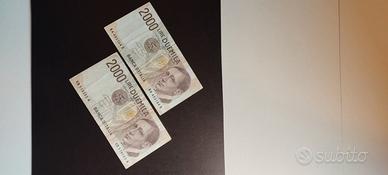 Coppia Banconote LIRE 2000
