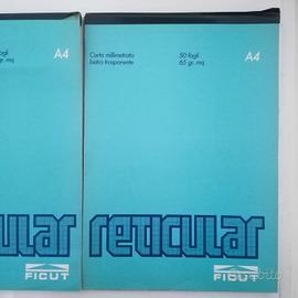 
3 blocchi di carta millimetrata da 50 fogli A4