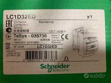 CONTATTORE LC1D32ED SCHNEIDER ELECTRIC