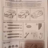 Battitacco peugeot originale con scritta illuminat