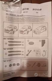 Battitacco peugeot originale con scritta illuminat