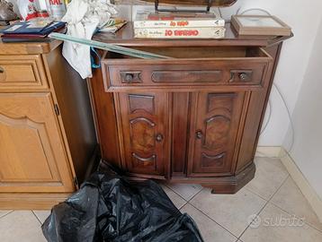 Mobile legno con cassetto e due ante