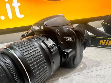 Nikon D3100 Reflex + Obiettivo 18-55mm + Caricabat