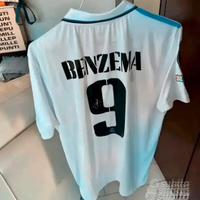 Maglia real madrid benzema autografata