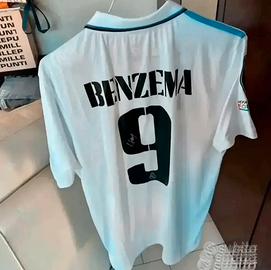 Maglia real madrid benzema autografata