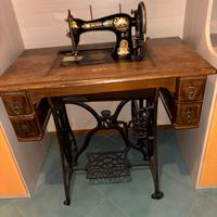 Macchina da cucire antica Naumann 1920 vintage