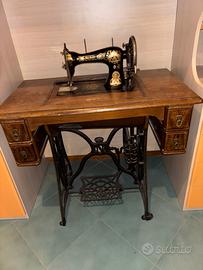 Macchina da cucire antica Naumann 1920 vintage