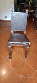 Sedia legno stile fine '800