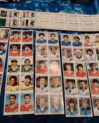 Panini Mexico 86 - Maradona in fogli non tagliati