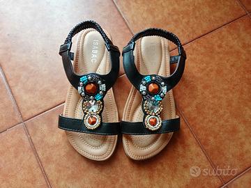 sandali donna con perline