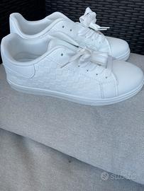 Scarpe sneakers uomo nuove 41 bianche