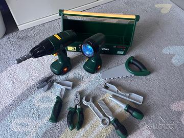 Set attrezzi giocattolo Bosch con valigetta