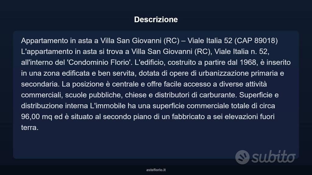 Appartamento – Villa San Giovanni, Acciarello - Vista 4