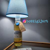 Lampada da tavolo bottiglia birra Moretti 