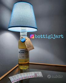 Lampada da tavolo bottiglia birra Moretti 
