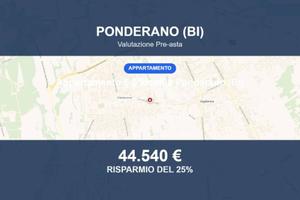 Immobile in asta di 108 m² con box auto a Ponderan