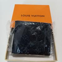 Portafoglio Stile Vuitton Monogram Nero