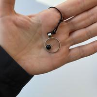 Ciondolo Artigianale in Argento 925 con ossidiana