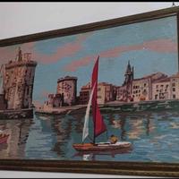 Dipinto con barche a vela