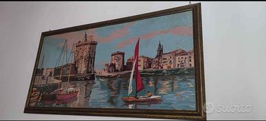 Dipinto con barche a vela