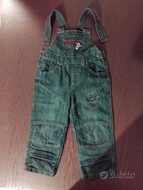 Salopette jeans Disney bimbi