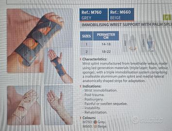 Polsiera immobilizzante