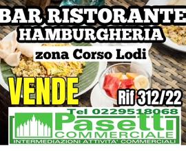BAR RISTORANTE HAMBURGHERIA in zona C.so Lodi
