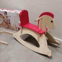 cavallo a dondolo di legno Hape