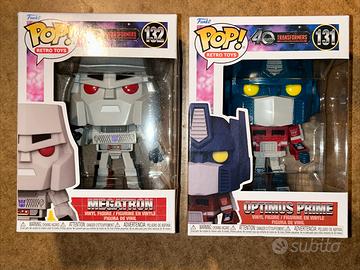 Funko pop! Lotto 2 pz OPTIMUS PRIME + MEGATRON