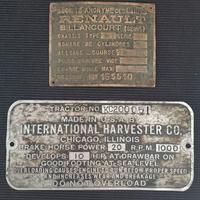 Targhette Placche Renault KZ anni 20-30