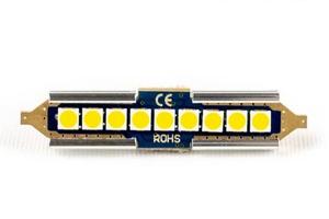 1 Lampadina LED SILURO 42mm C5W 9 LED 6500K Canbus