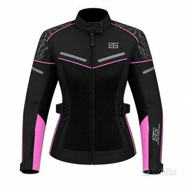 Giacca Moto Donna Traforata con H2ou Estraibile