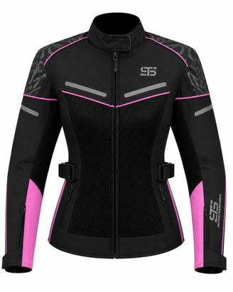 Giacca Moto Donna Traforata con H2ou Estraibile