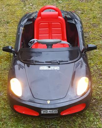 Ferrari F430 nera cabriolet auto bambino elettrica
