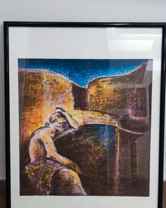 Litografia XXIII /XXV con firma Ruggero Savinio 