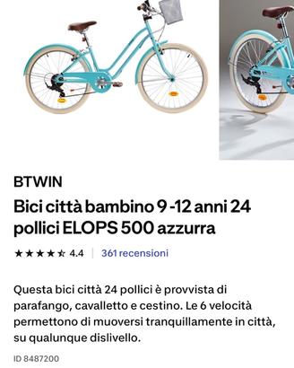 Bicicletta bambini