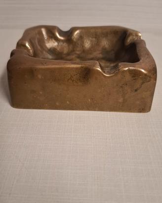 Posacenere brutalista in bronzo anni 60