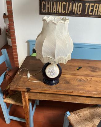 Lampada abat-jour vintage porcellana modernariato