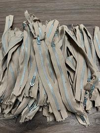 Cerniere lampo zip color nocciola pezzi 80