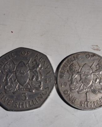 Monete del Kenya anni 1966/1985