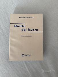 Libro diritto del lavoro riccardo del punta nuovo