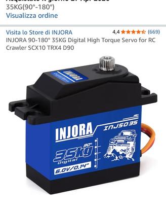 Servo INJORA 35kg High Torque Crawler 1/10 rc