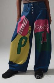 JEANS BAGGY PATCHWORK UNISEX - TAGLIA S