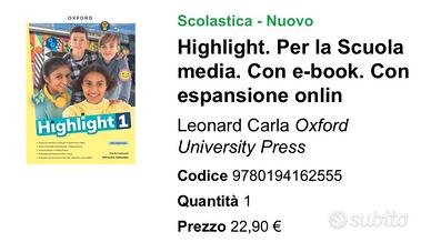 Libro inglese 1º media