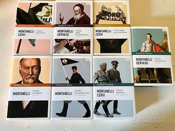 Sette libri della collana Storia d'Italia BUR