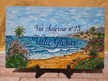 Piastrella personalizzata casa numero civico via