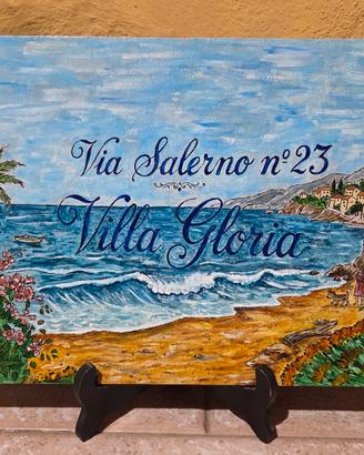 Piastrella personalizzata casa numero civico via