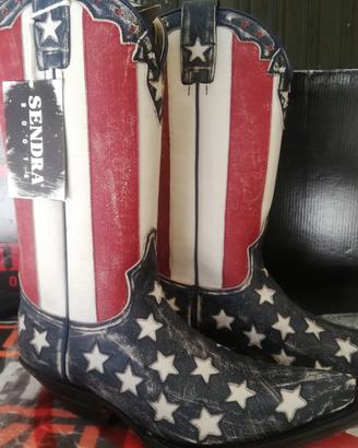 SENDRA texani bandiera americana USA nuovi 