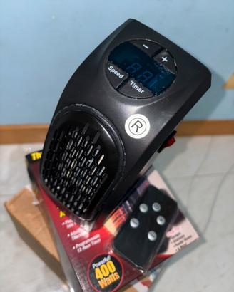 Mini stufetta elettrica portatile 400w con telecom