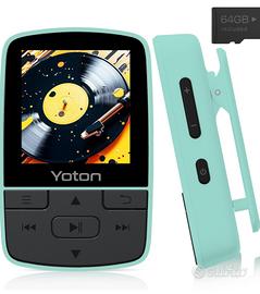 Lettore MP3 64 Gb Bluetooth con Auricolari 